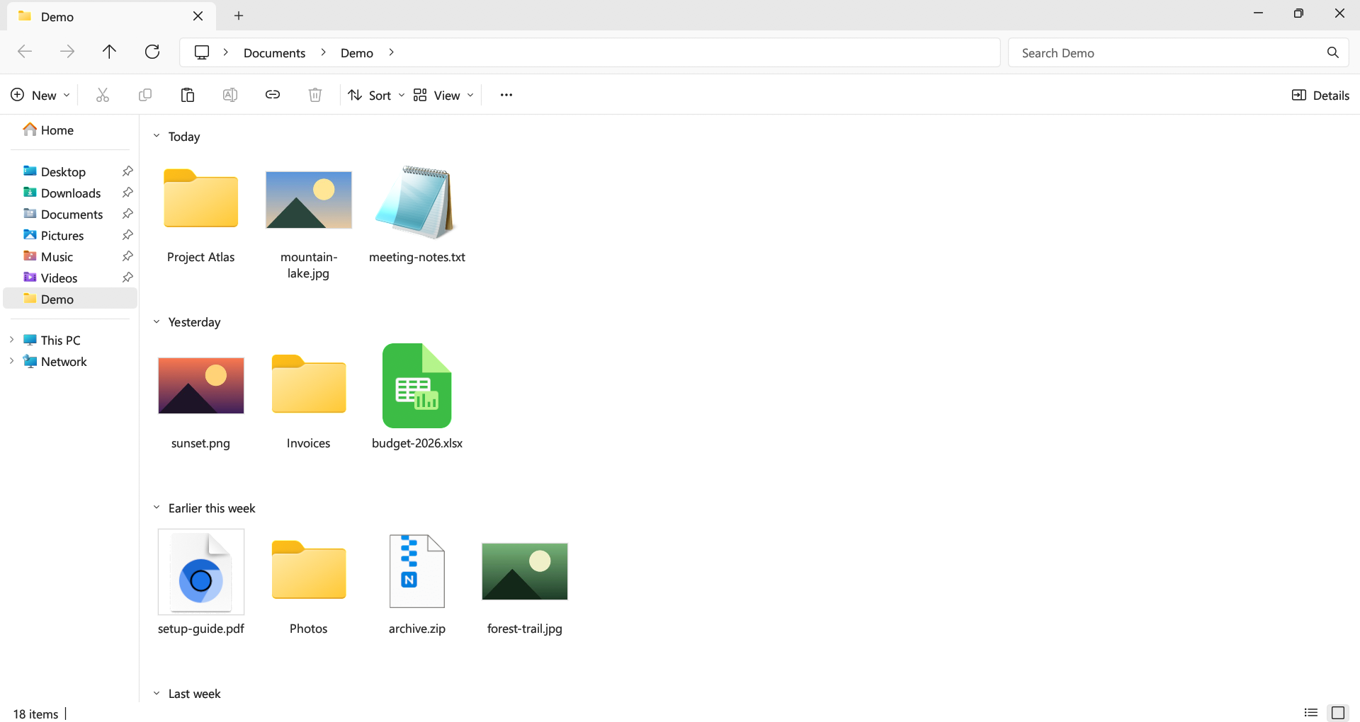 Light theme
